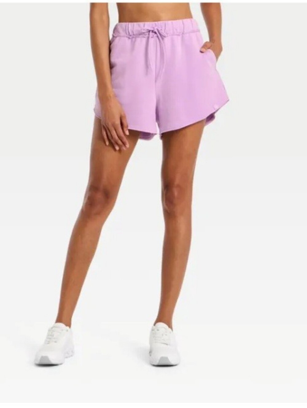 JoyLab Women's French Terry Shorts, Purple